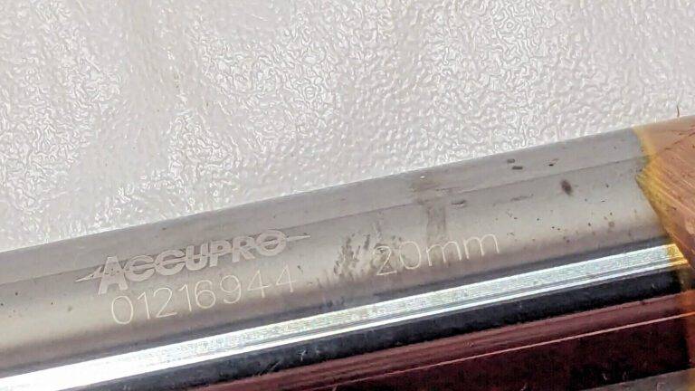 Accupro Carbide Square End Mill TiCN 20 mm Dia X 38 mm LOC 2FL 01216944