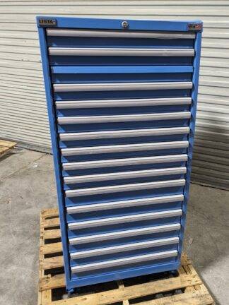 Lista Blue Steel Modular Storage Cabinet 16 Drawer 59 x 28 x 28 Parts / Repair