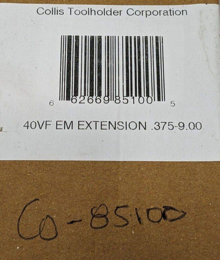 Collis Tool End Mill Holder CAT40 3/8" Hole Dia X 9" Projection 85100