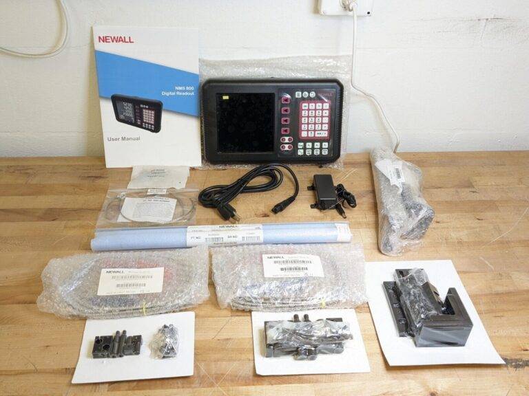 Newall Digital Readout DRO Lathe Kit 2-Axis NMS800 Display MISSING Z-AXIS SCALE