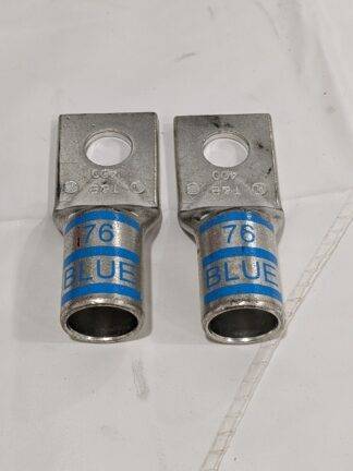 T&B Square Ring Terminal: Non-Insulated, Compression Connection Qty 2 54116