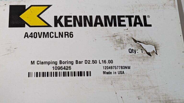 Kennametal Indexable Boring Bar RH 2-1/2" Shank -5 Deg Lead A40VMCLNR6 1096426