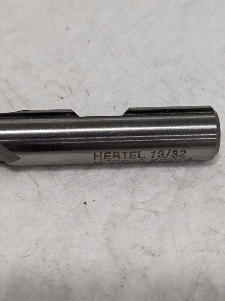 HERTEL Square End Mill: 13/32″ Dia, 13/16″ LOC, 2 Flute, Cobalt Qty 3 84510403
