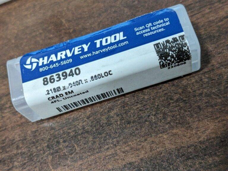 HARVEY TOOL Corner Radius End Mills 2pk: 7/32″ Dia, 1.25″ LOC 4fl 863940