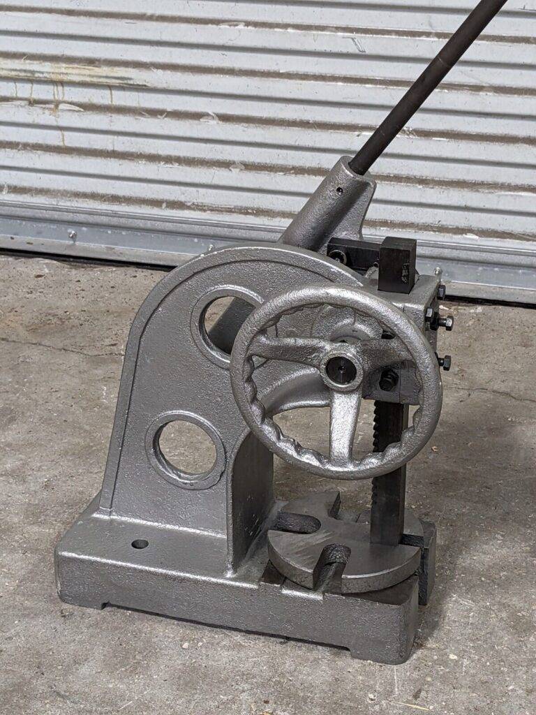 Manual 2 Ton Ratchet Type Arbor Press 1-1/4" Ram 13-1/2" Stroke MISSING PARTS
