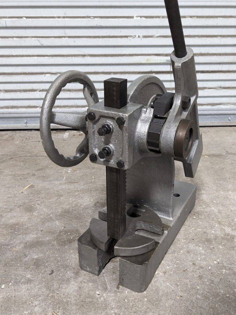 Manual 2 Ton Ratchet Type Arbor Press 1-1/4" Ram 13-1/2" Stroke MISSING PARTS