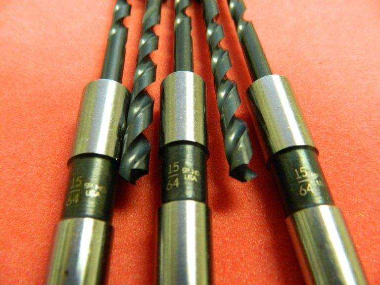 Morse Cutting Tools Qty.5 Taper Shank Drill Bit 15/64" Dia. x 6-1/8" OAL 10015