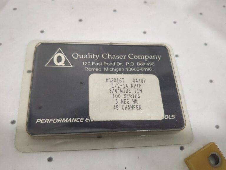 quality chaser company 4pk 1/2-14 nptf 45 chamfer 100 series 52016t