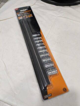 GEARWRENCH Standard Socket Set: 10 Pc, 1/4" Drive, 3/16 to 9/16" Socket 80303