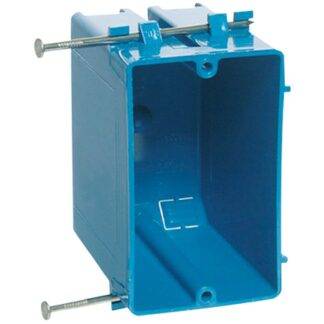 Box of 100 Carlon New Work PVC Electrical Outlet Box 1-Gang 20 cu. in. B120A-UPC