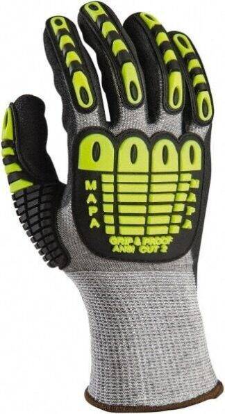 MAPA Exonit 6pk 535 Grip and Proof Impact Gloves ANSI CUT 2 SZ-L/9 535019