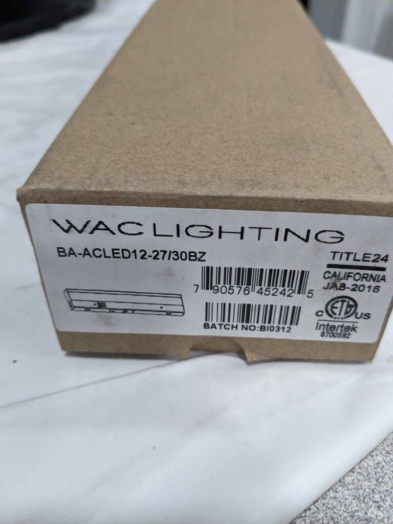 WAC Lighting Duo 12 Inch LED Light Bar with 2700K/300K Bronze BA-ACLED12-27/30BZ