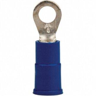 3M 100pk Circular Ring Terminal Partially Insulated 16to14 AWG Crimp Connection