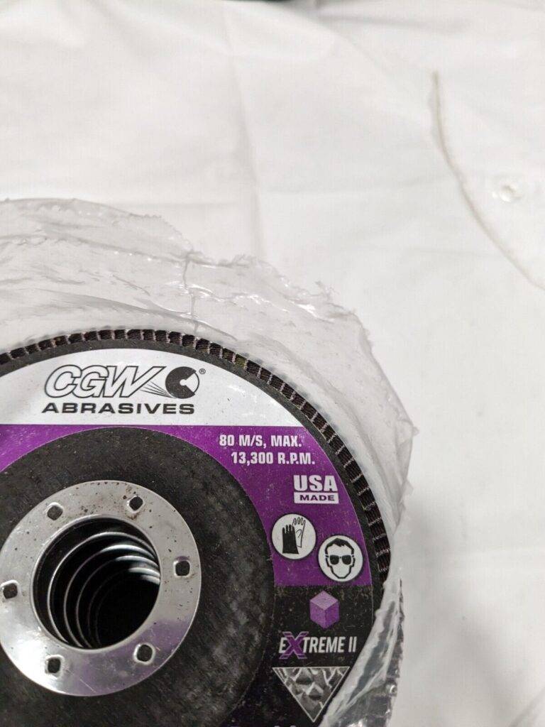 CGW Flap Disc: 4-1/2" Dia, 7/8" Hole, 60G, Ceramic Alumina, Type 27 Qty 6 42862
