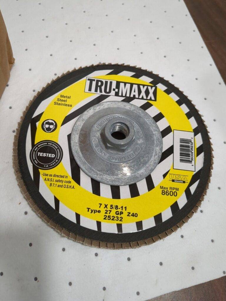 Tru-Maxx 10ct 7" 40 Grit 5/8-11 Center Hole Type 27 Zirconia Alumina Flap Disc