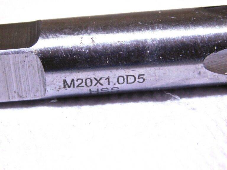 Professional HSS Hand Plug Tap M20X1.00 Metric 4Fl D5 Limit 4-1/2” OAL Box of 5