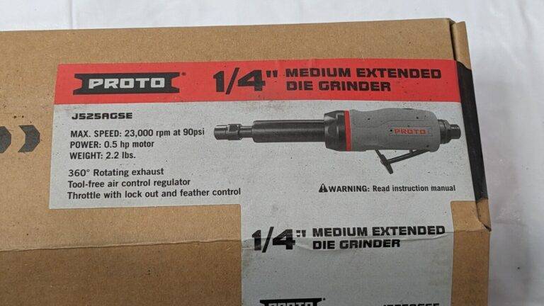 Proto 1/4" Medium Extended Die Grinder 0.5Hp 23000RPM J525AGSE