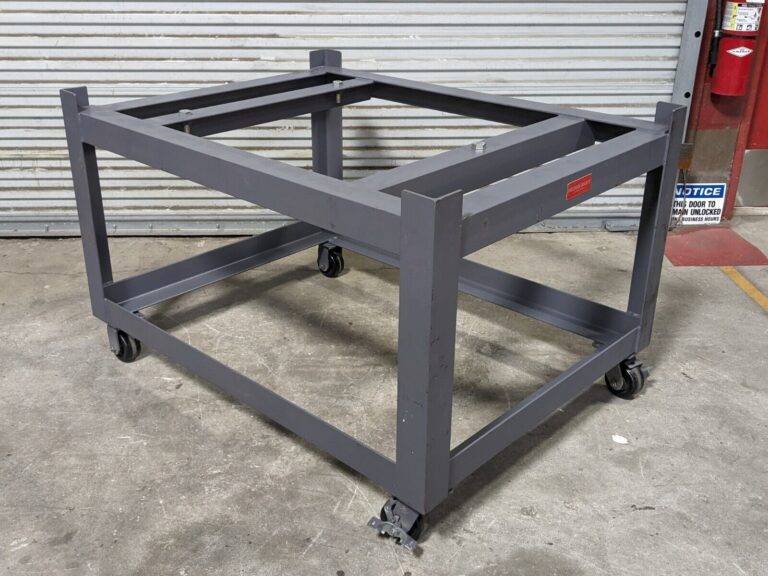 Precision Granite Mobile Support Stand for Surface Plate 36" x 48" Welded Steel