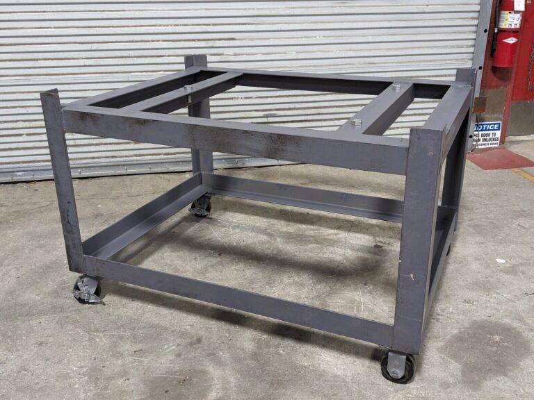Precision Granite Mobile Support Stand for Surface Plate 36" x 48" Welded Steel