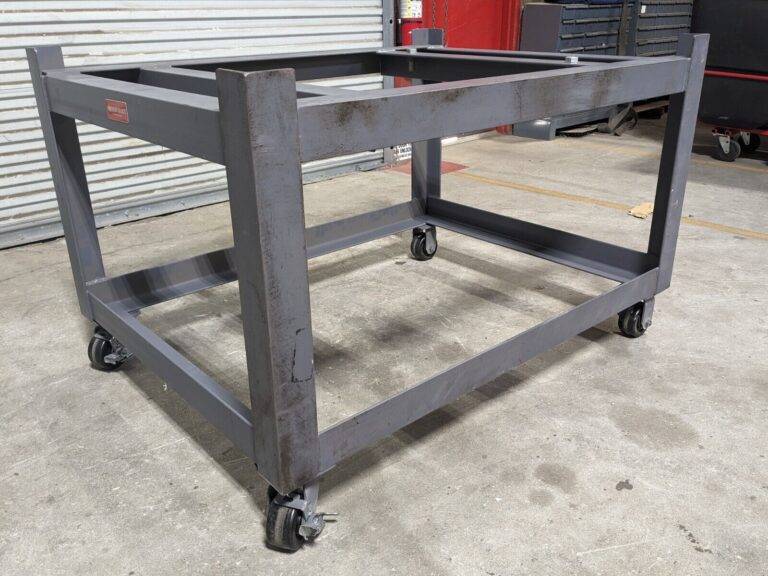 Precision Granite Mobile Support Stand for Surface Plate 36" x 48" Welded Steel