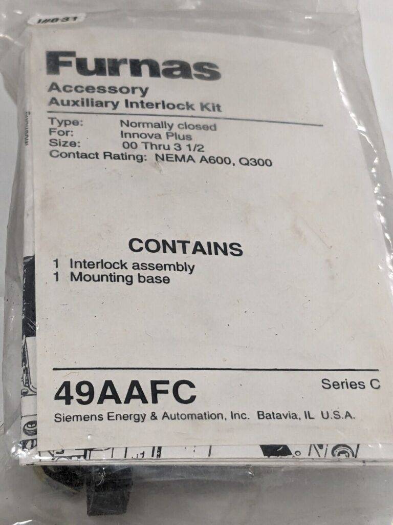 FURNAS: AUXILIARY SERIES C SIZE 00-3 1/2 49AAFC