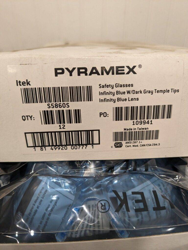 Pyramex Itek Safety Glasses with Infinity Blue Lens ANSI Z87 Qty 12 S5860S