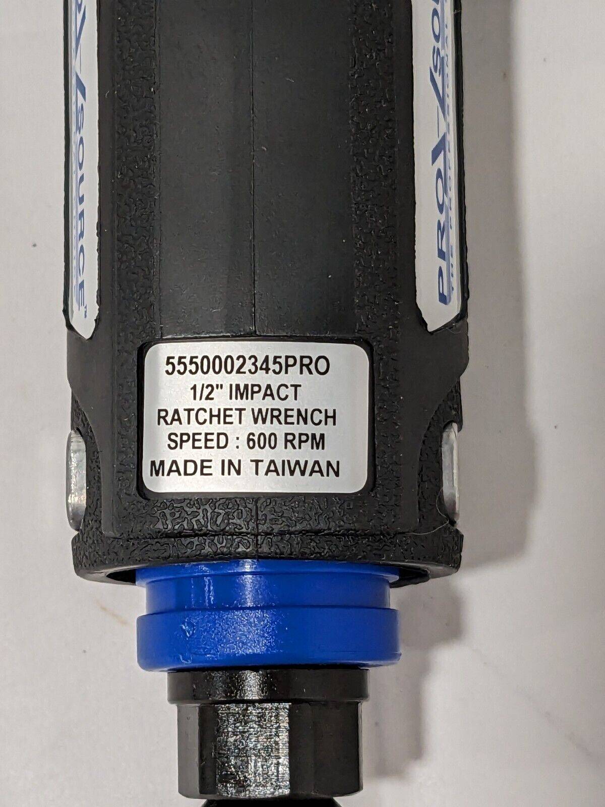 PRO-SOURCE Air Ratchet: 1/2" Drive, 90 ft/lb 5550002345PRO