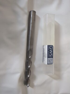 GWS Square End Mill Mill Diameter 1/2 2fl solid carbide single end 313344