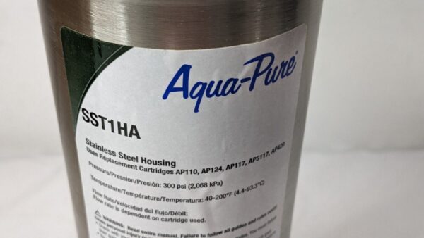 3M Aqua-Pure Stainless Steel Water Filter Housing SST1HA 3/4" NPT 5592001