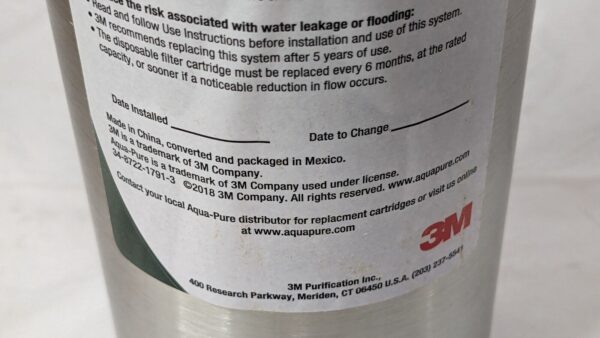 3M Aqua-Pure Stainless Steel Water Filter Housing SST1HA 3/4" NPT 5592001