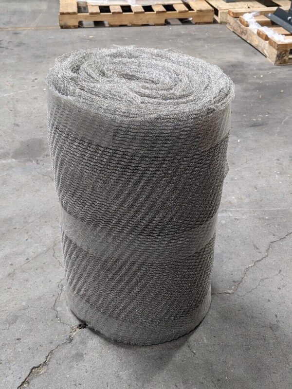 ISW Knitted Wire Mesh Type 304 Stainless Steel 24" Width x 0.011" Crimp