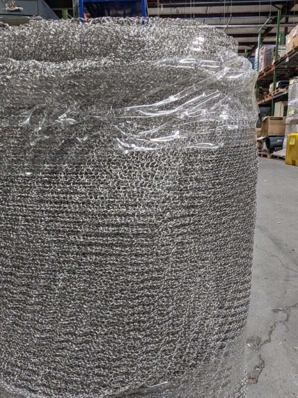 ISW Knitted Wire Mesh Type 304 Stainless Steel 24" Width x 0.011" Crimp