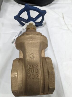 LEGEND VALVE Gate Valve: Non-Rising Stem, 3" Pipe, Threaded, Bronze 104-510