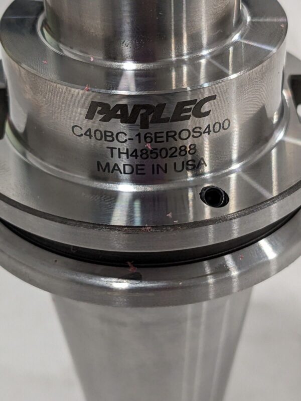 PARLEC Collet Chuck: 0.0400 to 0.4060" Cap., EROS16, Taper Shank C40BC-16EROS400