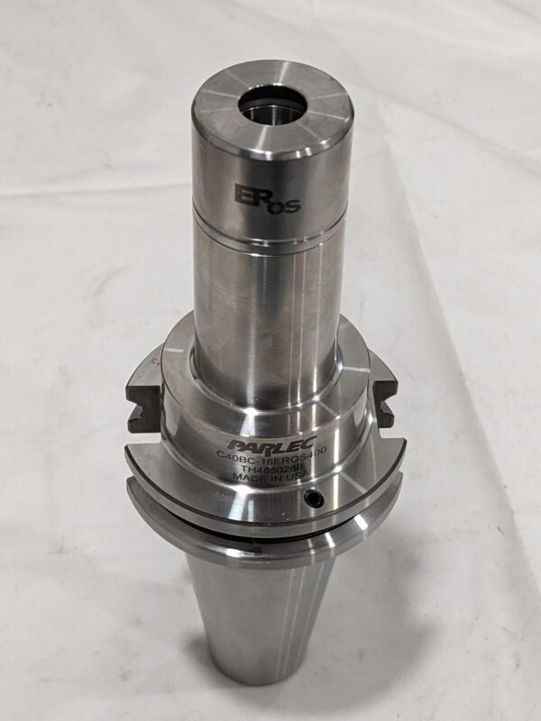 PARLEC Collet Chuck: 0.0400 to 0.4060" Cap., EROS16, Taper Shank C40BC-16EROS400