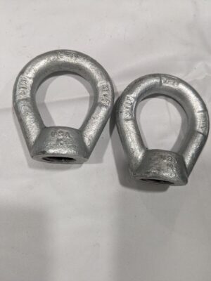 GIBRALTAR 2pk 5,000Lb Cap 3/4-10 Thread Carbon Steel Lifting Eye Nut P16075GGB