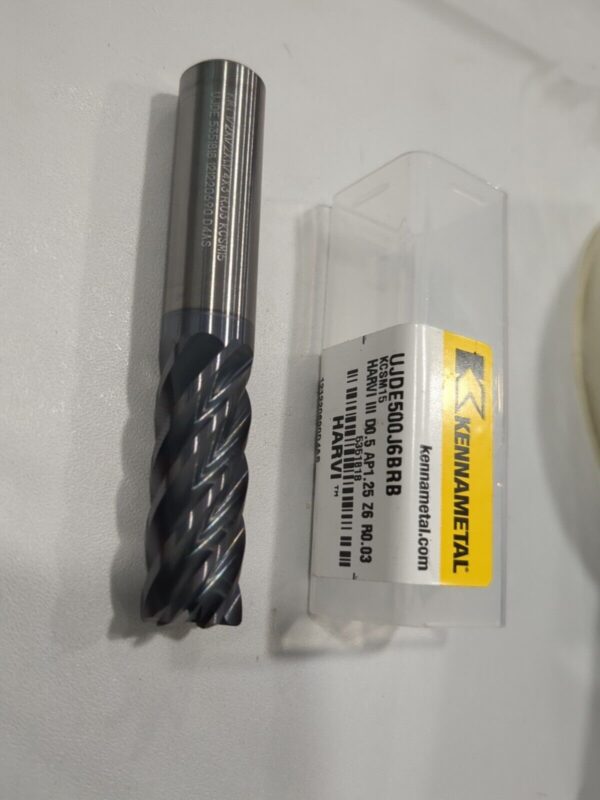 KENNAMETAL Corner Radius End Mill: 1/2" Dia 6 Fl Solid Carbide 5351818