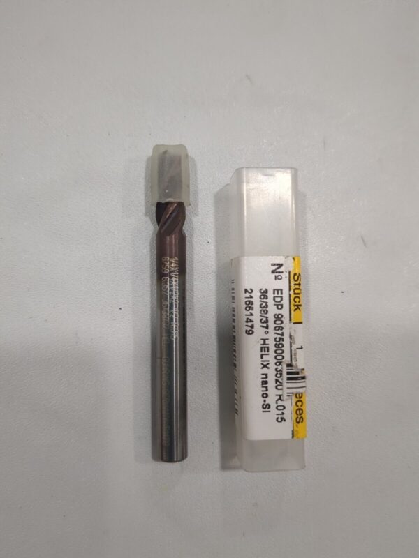 GUHRING Corner Radius End Mill: 1/4" Dia 4 Flute, Solid Carbide 9067590063520