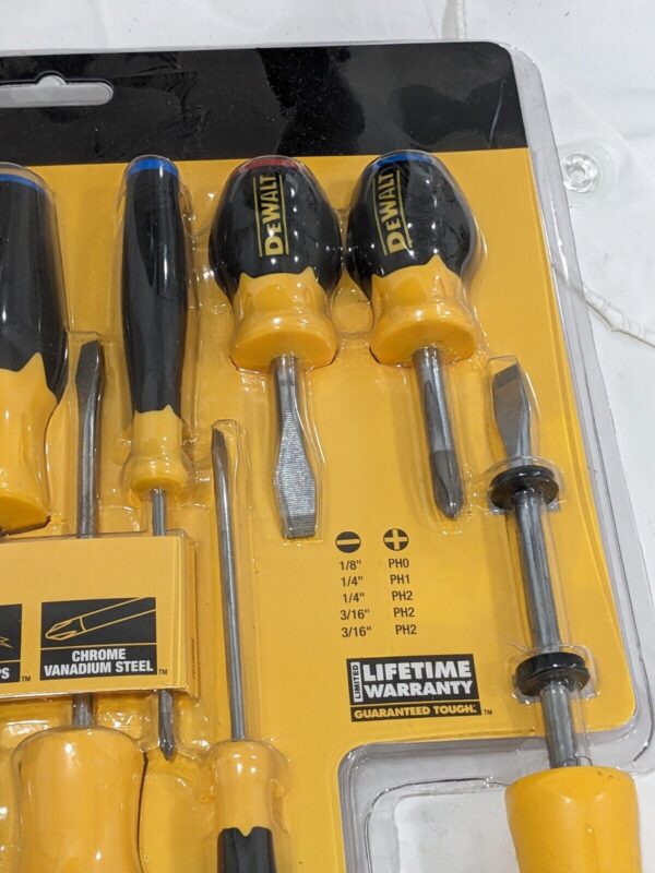 DeWALT Screwdriver Set: 10 Pc, Phillips & Slotted DWHT62513