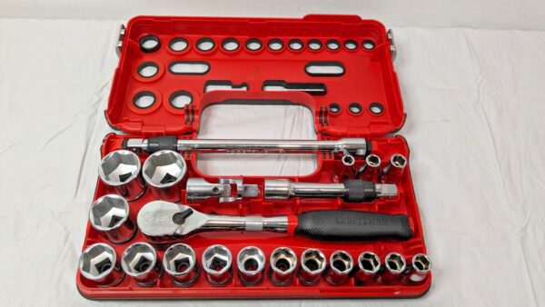 Craftsman V-Series 21 Piece Socket Tool Set 8-32MM 1/2" Dr 6 PT CMMT45755V