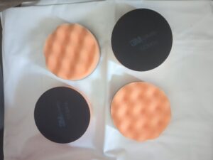 3M 4pc Finesse-it Buffing Pads , 3-1/4 in 02648B