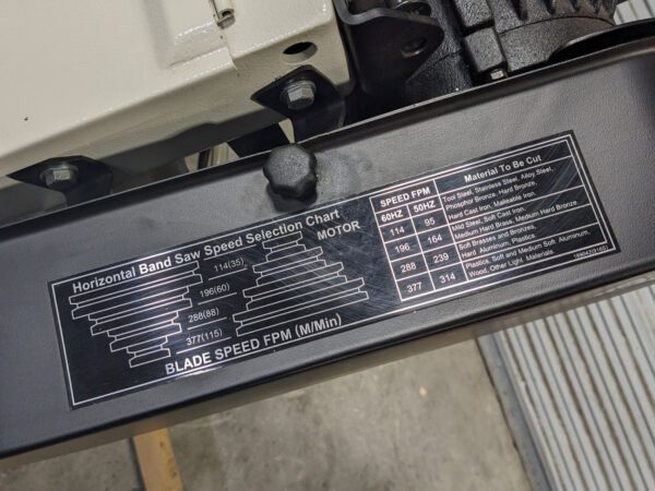 Vectrax Metal Cutting Horizontal Bandsaw 9 x 16 Capacity 110v Parts / Repair