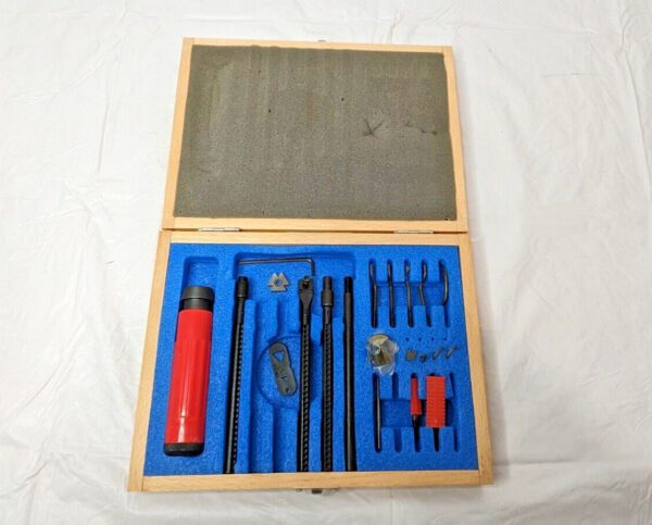 SHAVIV VARGUS Deburring Kit w/Wooden Case 154-29061 INCOMPLETE