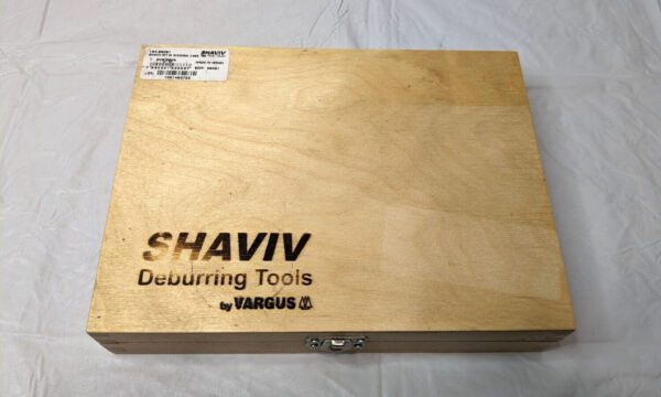 SHAVIV VARGUS Deburring Kit w/Wooden Case 154-29061 INCOMPLETE