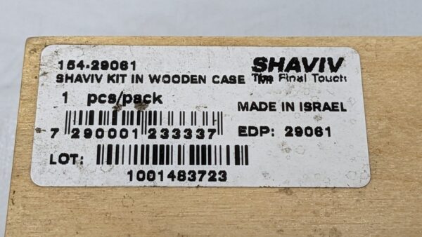 SHAVIV VARGUS Deburring Kit w/Wooden Case 154-29061 INCOMPLETE