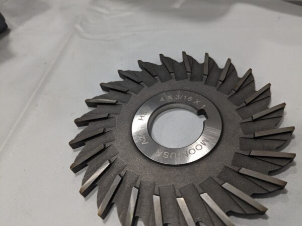 Side Milling Cutter 4"CutterDia 3/16" CuttingWidth 1"ArborHole 24Teeth SM4187