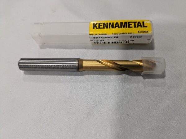 KENNAMETAL Screw Machine Length Drill Bit 7.00 mm 140 deg Carbide 4151162