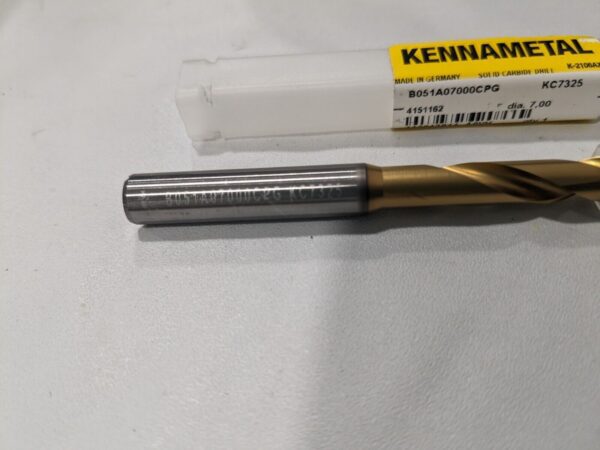 KENNAMETAL Screw Machine Length Drill Bit 7.00 mm 140 deg Carbide 4151162