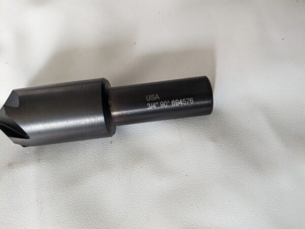 Hertel Countersink: 3/4" Head Dia, 90 deg Included Angle, 6 Fl HSS 18539