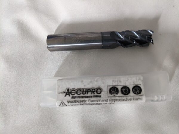 Accupro Roughing & Finishing End Mill: 1/2" Dia, 4 Fl 12184992